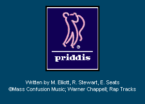 written by M. Elliott, R. Stewart, E. Seats
Q-Aass Confusion Musicg Warner Chappelh Rap Tracks