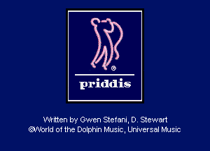 wmen by Gwen Stetann, 0 Stewart
QVVOIId o! the Dolphin Musuc, Unversal Music