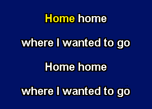 Home home
where I wanted to go

Home home

where I wanted to go