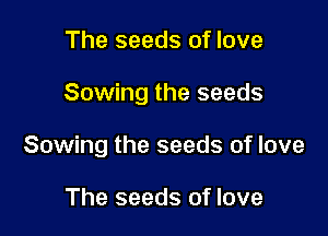 The seeds of love

Sowing the seeds

Sowing the seeds of love

The seeds of love