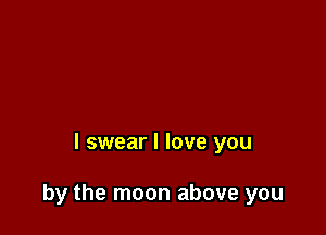 I swear I love you

by the moon above you