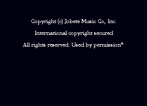 Copyright (c) Iobcvc Mumc Co, Inc
hmmdorml copyright nocumd

All rights macrmd Used by pmown'
