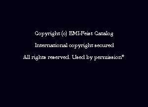 Copyright (C) E.MI-Fciat Catalog
hmmdorml copyright nocumd

All rights marred, Uaod by pcrmmnon'