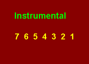 Instrumental

7654321