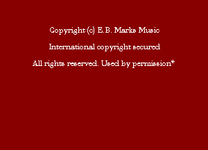Copyright (c) EB, Marks Munic
hmmdorml copyright nocumd

All rights macrmd Used by pmown'