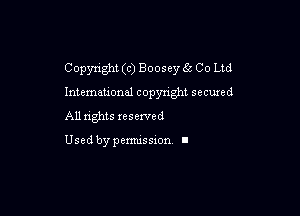 Copyright (c) Boosey 65 Co Ltd

Intemeuonal copyright secuxed
All nghts xesewed

Used by pemussxon I