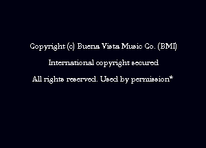 Copyright (c) Bums Vista Music Co, (9M1)
hman'onal copyright occumd

All righm marred. Used by pcrmiaoion