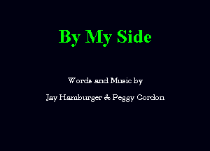 de

Wordb and Mano by
Jay Hamburger (k Peggy Coxdon