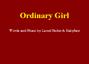 Ordinary Girl

Woxda and Muuc by bond Rachac 6k Babyfaoc
