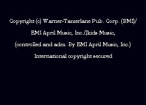 Copyright (c) WmTamm'lsnc Pub. Corp. (BMW
E.MI April Music, Imnkids Music,
(controlled and adm. By EMI April Music, Inc.)

In...

IronOcr License Exception.  To deploy IronOcr please apply a commercial license key or free 30 day deployment trial key at  http://ironsoftware.com/csharp/ocr/licensing/.  Keys may be applied by setting IronOcr.License.LicenseKey at any point in your application before IronOCR is used.