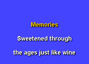 Memories

Sweetened through

the ages just like wine