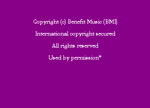 Copyright (C) Bawfit me (BMI)

Lntcmatzonsl oopynsht oocumd
All what mm'cd

Used by pu'miuion'