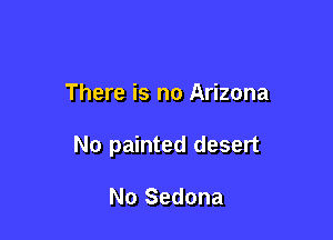 There is no Arizona

No painted desert

No Sedona