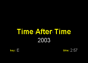 TimegAftenTime
2003