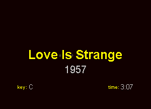 Love Is Strange
1957

Ray C