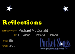 2?

Ref! ections

hlhe 51er or Michael McDonald
M B Hoaand,L Done! 3 E Hoaend

5,162- cheth

www.pcetmaxu