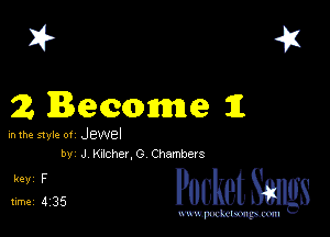 I? 451

2 Became i1

51er ot JEWEI
by J mama Chambers

5,1ng PucketSmlgs

www.pcetmaxu