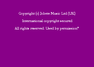 Copyright (c) Iobcnc Mumc Ltd (UK)
hmmdorml copyright nocumd

All rights macrmd Used by pmown'