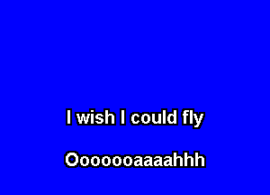 lwish I could fly

Ooooooaaaahhh