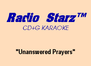 mm 5mg 7'

DCvLG KARAOKE

Unanswered Prayers