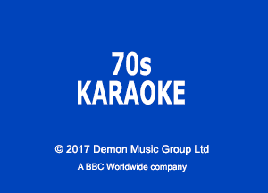 705
KARAOKE

o 201? Damon Music Gmup Lid
A886 mm cannery