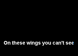 On these wings you can't see