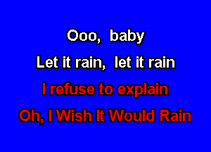 000, baby

Let it rain, let it rain