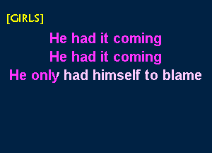 IGIRLSl

He had it coming
He had it coming
He only had himself to blame