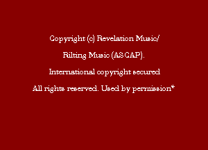 Copyright (c) Revelation Municl
Billing Music (...

IronOcr License Exception.  To deploy IronOcr please apply a commercial license key or free 30 day deployment trial key at  http://ironsoftware.com/csharp/ocr/licensing/.  Keys may be applied by setting IronOcr.License.LicenseKey at any point in your application before IronOCR is used.
