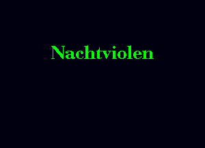 Nachtviolen