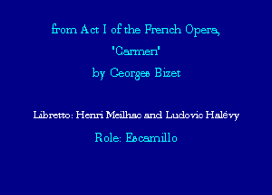 from Act I ofthe French Opera
'Carmen'

by Georges Bizet

mel Hmri Mm'lhsc 5nd Ludovic Hale'vy

R 0182 Eb carnill 0