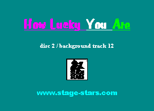YAre

disc 2 lbackmund track 12

www.smgc-stars.com