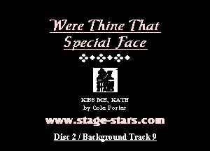 Were Thine That
Sgeciai face

oz. 6 oz. O oz. 0

II'
.

KISS ME. KATE
b7 Dole Pond

www.suge-surs.com
Dist 2 IBM und Track 9 l