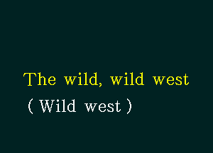 The wild, Wild west
( Wild west)