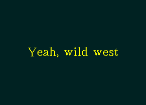 Yeah, Wild west