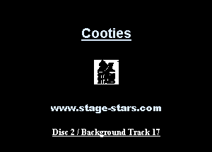 Cooties

vwm.stage-stars.com

Dist 2 IBar und Track 17