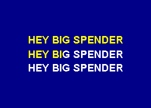HEY BIG SPENDER

HEY BIG SPENDER
HEY BIG SPENDER

g