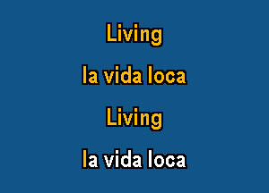 Living

la Vida loca

Living

la Vida loca