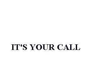 IT'S YOUR CALL