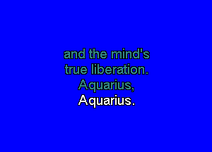Aquarius.