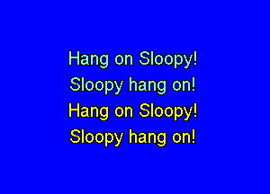 Hang on Sloopy!
Sloopy hang on!

Hang on Sloopy!
Sloopy hang on!