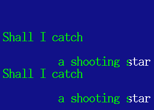 Shall I catch

a shooting star
Shall I catch

a shooting star