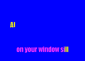 an U01 Window Sill