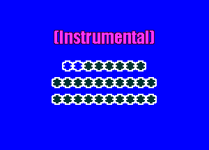 (Instrumental!