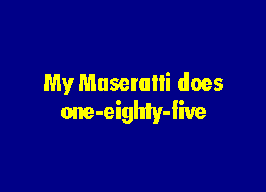 My Muserulli does

one-eigth-live
