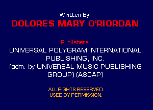 Written Byi

UNIVERSAL PDLYGRAM INTERNATIONAL
PUBLISHING, INC.

Eadm. by UNIVERSAL MUSIC PUBLISHING
GROUP) IASCAPJ

ALL RIGHTS RESERVED.
U...

IronOcr License Exception.  To deploy IronOcr please apply a commercial license key or free 30 day deployment trial key at  http://ironsoftware.com/csharp/ocr/licensing/.  Keys may be applied by setting IronOcr.License.LicenseKey at any point in your application before IronOCR is used.