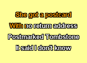 gimme
WWW

Postmarked
mmn