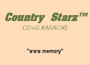 (63mm? gtaizm

CEMG KARAOKE

www.memory