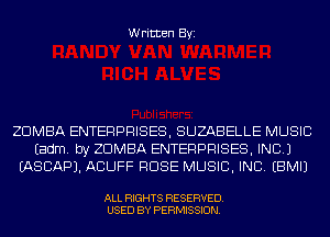 Written Byi

ZDMBA ENTERPRISES, SUZABELLE MUSIC
Eadm. by ZDMBA ENTERPRISES, INC.)
IASCAPJ. ACUFF ROSE MUSIC, INC. EBMIJ

ALL RIGHTS RESERVED.
USED BY PERMISSI...

IronOcr License Exception.  To deploy IronOcr please apply a commercial license key or free 30 day deployment trial key at  http://ironsoftware.com/csharp/ocr/licensing/.  Keys may be applied by setting IronOcr.License.LicenseKey at any point in your application before IronOCR is used.