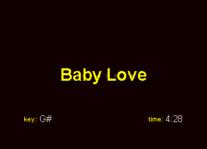 Baby Love